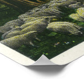 A Shepherd Leading Sheep on a Maine Highway Poster (Ecke)