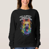 A Sheppy Longing for Head Scratches German Shepher Sweatshirt (Vorderseite)