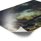 A Shipwreck in Stormy Seas by Claude-Joseph Vernet Fotodruck (Ecke)