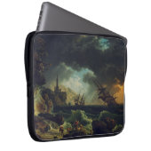 A Shipwreck in Stormy Seas by Claude-Joseph Vernet Laptopschutzhülle (Vorne Rechts)