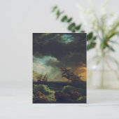 A Shipwreck in Stormy Seas by Claude-Joseph Vernet Postkarte (Stehend Vorderseite)