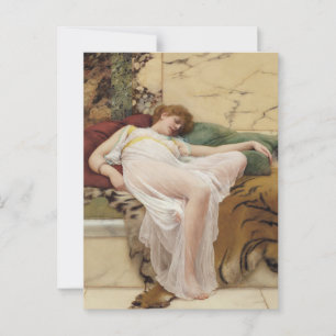 A Siesta John William Godward Art Postkarte