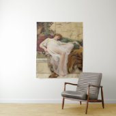 A Siesta von John William Godward Wandteppich (Beispiel)