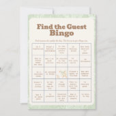 A SIlly Goose Green Find The Guest Bingo Card Einladung (Vorderseite)