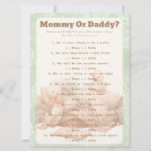 A Silly Goose Green Guess Who Game card Einladung (Vorderseite)