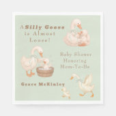 A Silly Goose Green Serviette (Vorderseite)