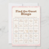 A SIlly Goose Pink Find The Guest Bingo Card Einladung (Vorderseite)