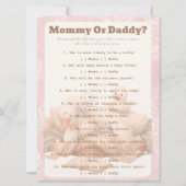 A Silly Goose Pink Guess Who Game card Einladung (Vorderseite)