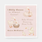 A Silly Goose Pink Serviette (Vorderseite)