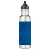 A silver stainless steel water bottle with a sleek edelstahlflasche (Rechts)