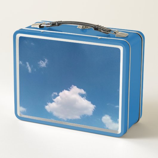 A simple cloud metall brotdose (Rückseite)