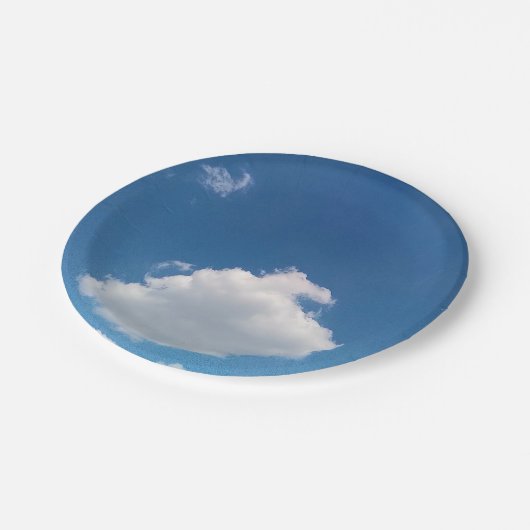 A simple cloud pappteller (Schrägansicht)
