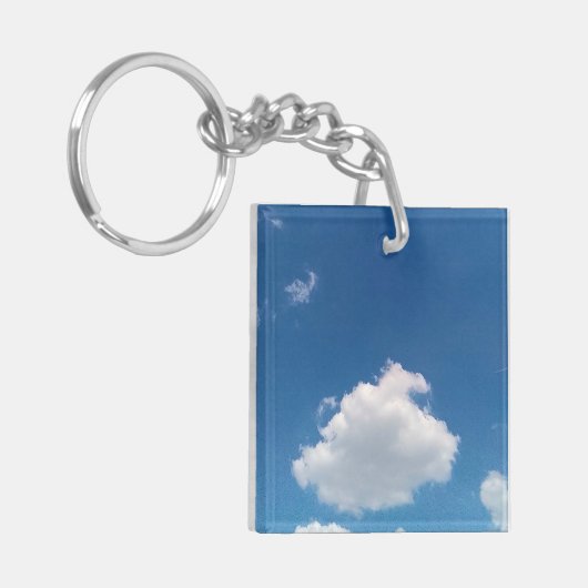 A simple cloud schlüsselanhänger (Vorderseite links)