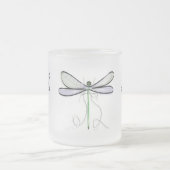 A SIMPLE DRAGONFLY FROSTED MUG MATTGLASTASSE (Mittel)
