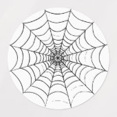 A Simple Spider's Web Etiketten (Design 1)