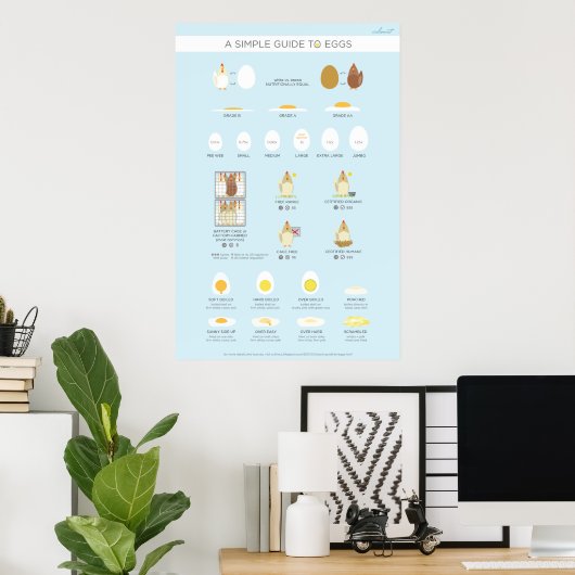 A simple (visual) guide to eggs poster (Heimbüro)