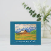 A Simpler Way of Life  Postkarte (Stehend Vorderseite)