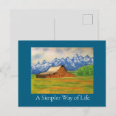 A Simpler Way of Life  Postkarte (Vorne/Hinten)