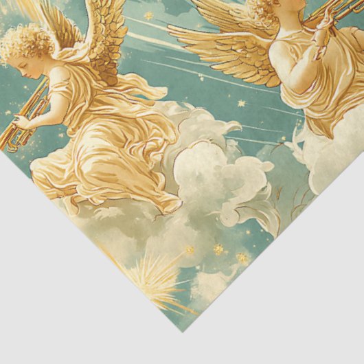 A Singing Angel Choir Series Design #11 Seidenpapier (Ausschnitt)