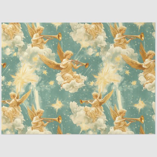 A Singing Angel Choir Series Design #11 Seidenpapier (Vorderseite)