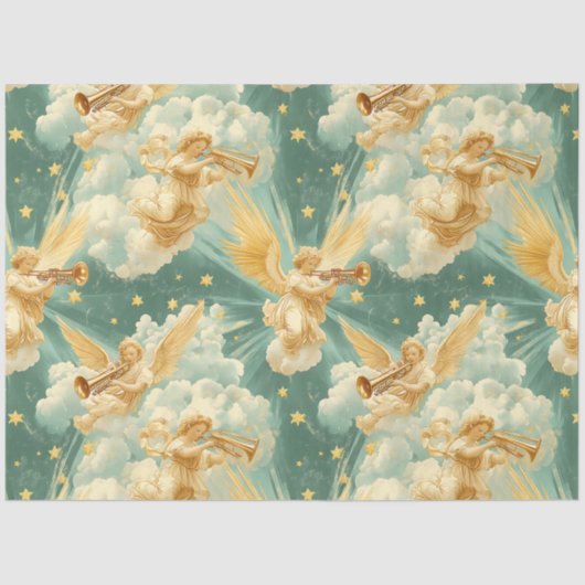 A Singing Angel Choir Series Design #12 Seidenpapier (Vorderseite)