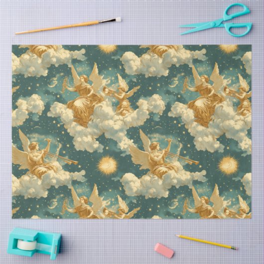 A Singing Angel Choir Series Design #13 Seidenpapier (Basteln)