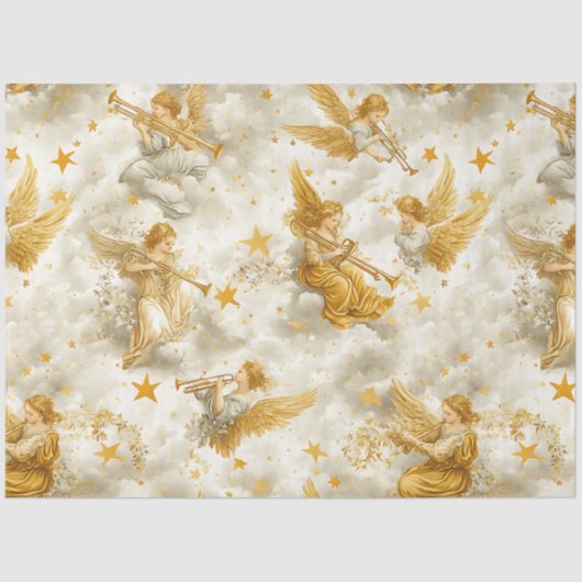 A Singing Angel Choir Series Design #14 Seidenpapier (Vorderseite)