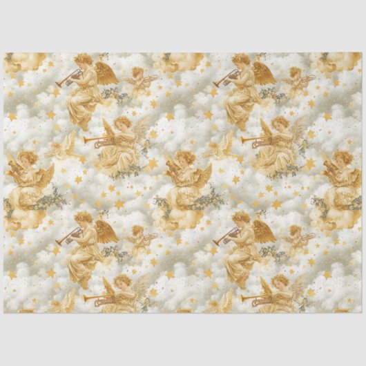 A Singing Angel Choir Series Design #15 Seidenpapier (Vorderseite)