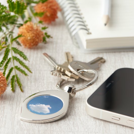 A single cloud schlüsselanhänger (Seite)