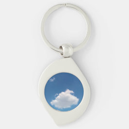 A single cloud schlüsselanhänger