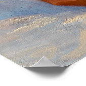 A sitting brown dog by P.S. Kroyer Poster (Ecke)