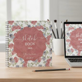A Sketchbook in Cool, Earthy Roses Notizblock