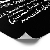 A Skilled Doctor Write Like This Funny Medical Han Poster (Ecke)