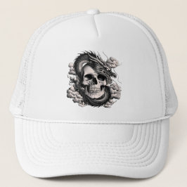 A SKULL AND A DRAGON Trucker Hat Truckerkappe