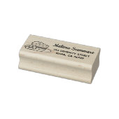 A Slice of Cake on a Plate Address Gummistempel (Stempel)