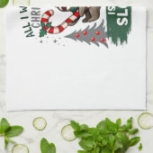 A Sloth For Christmas. Cute, Christmas Sloth With  Geschirrtuch (Gefaltet)