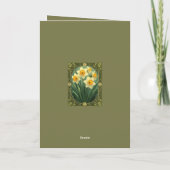 A Small Bouquet Of Daffodils Karte (Rückseite)