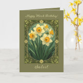 A Small Bouquet Of Daffodils Karte (Gelbe Blume)