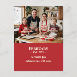 A Small Joy February Memory Photo Postcard Postkarte