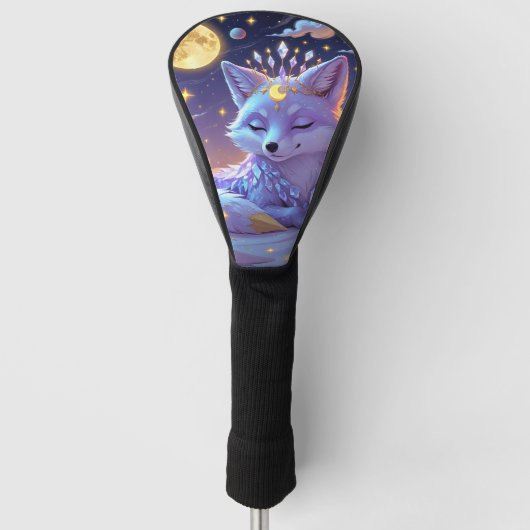 A small Star Whisper Moonlit Fox sleeping peaceful Golf Headcover (Vorderseite)