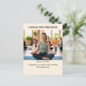 A Small Win This Week Custom Photo Postcard Postkarte (Stehend Vorderseite)