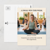 A Small Win This Week Custom Photo Postcard Postkarte (Vorne/Hinten)