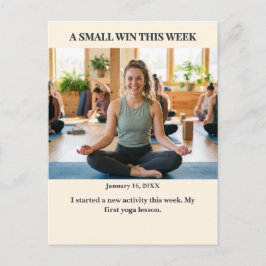 A Small Win This Week Custom Photo Postcard Postkarte