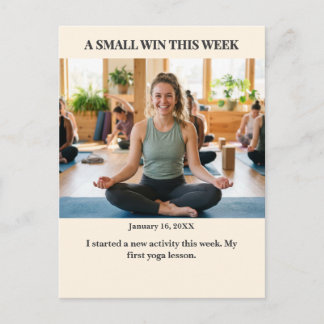 A Small Win This Week Custom Photo Postcard Postkarte