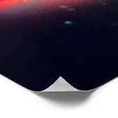 A Smoky red and Green Christmas Tree 24x36 Wall Poster (Ecke)