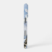 A Snow Leopard on Snowy Peak iPhone Hülle (Rechte Seite)