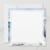 A Snow Leopard on Snowy Peak Karte (Rückseite)