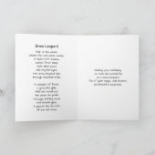 A Snow Leopard Poem and Birthday Wishes Karte (Innenseite)