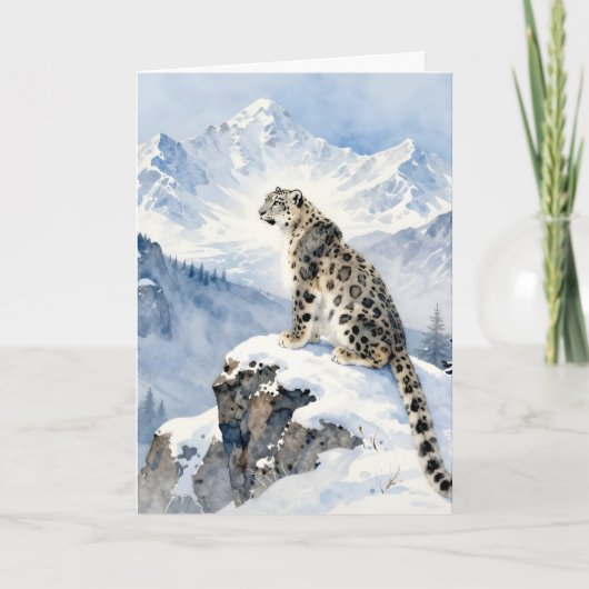 A Snow Leopard Poem Karte (Vorderseite)
