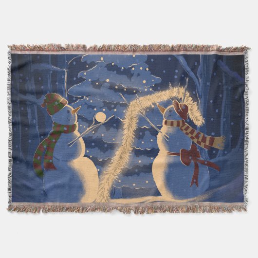 A Snowman Christmas Decke (Vorderseite)